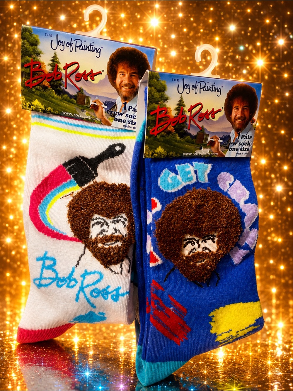 Bob Ross "Joy of Painting" Sock Set (Unisex)